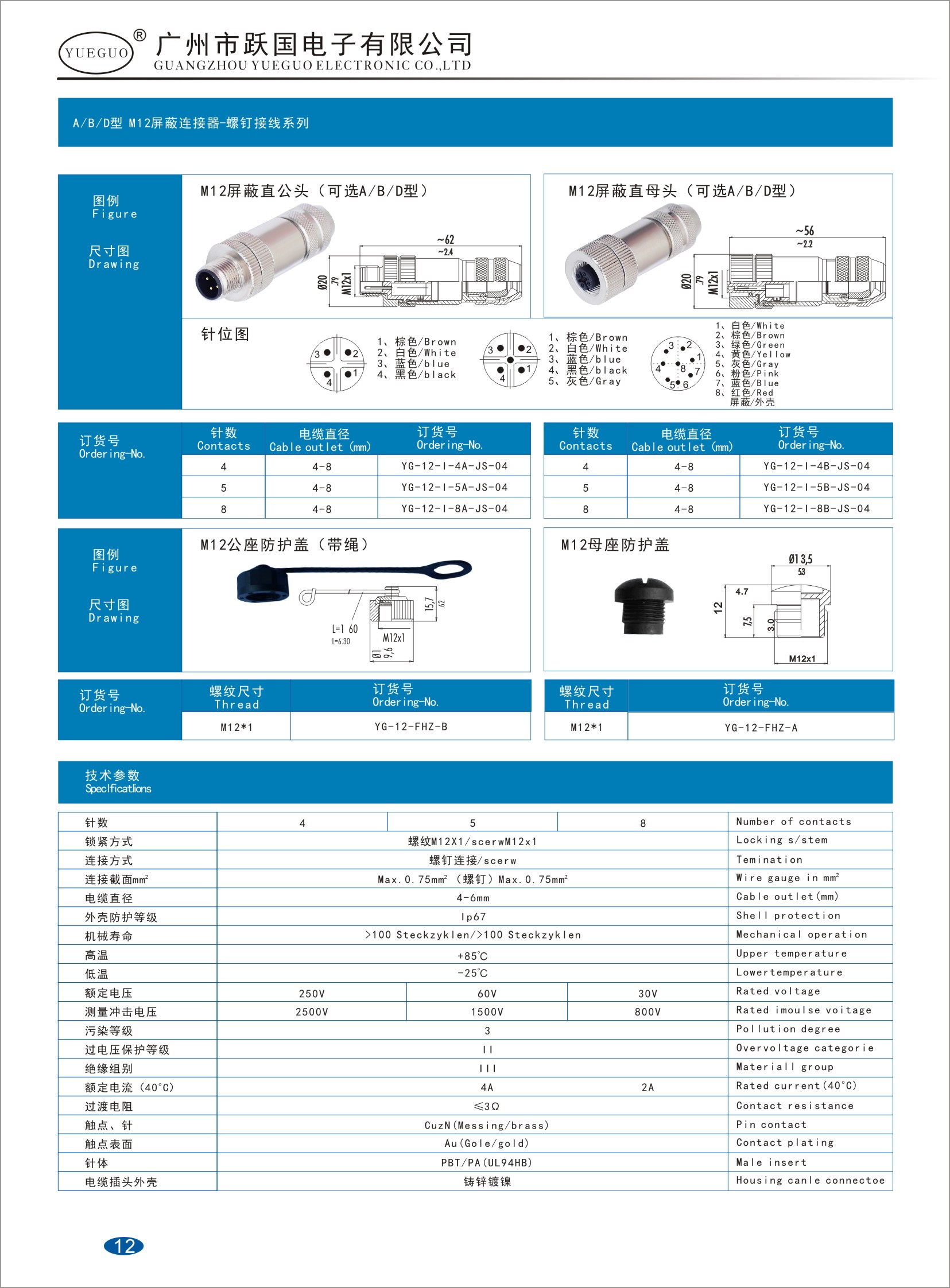 M12连接器
